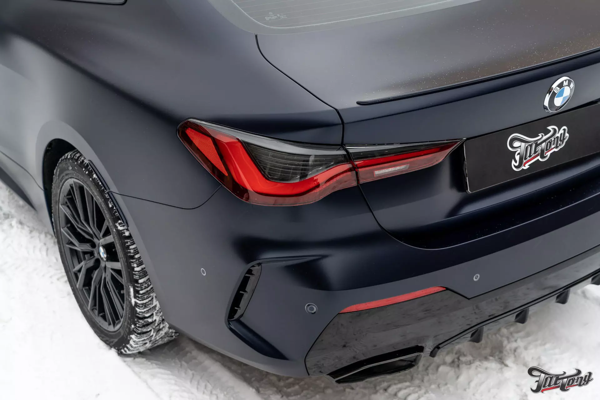 BMW 440i. Оклейка в матовый полиуретан
